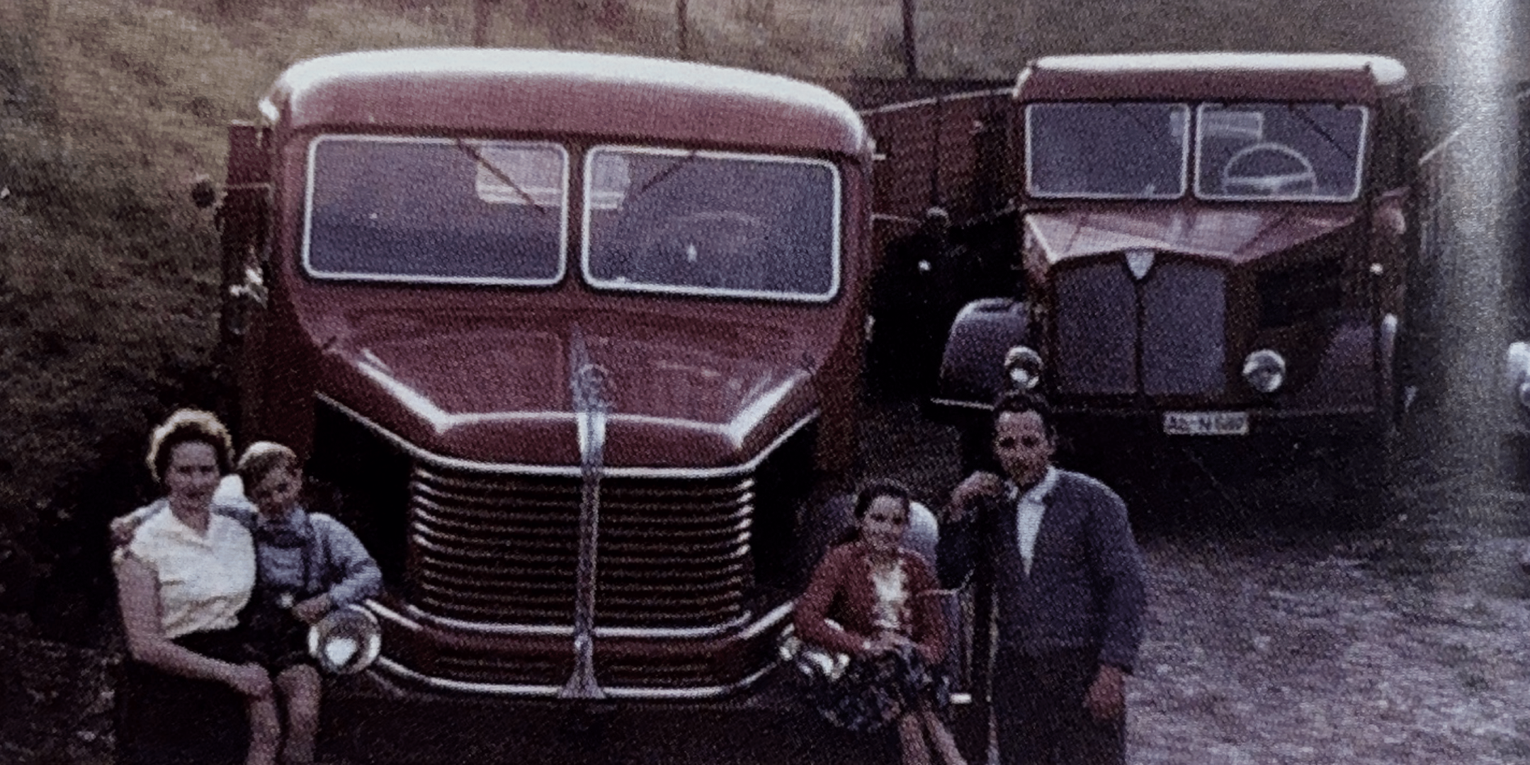 Familie König bei Gründung der Spedition 1948 in Lüdenscheid im Sauerland